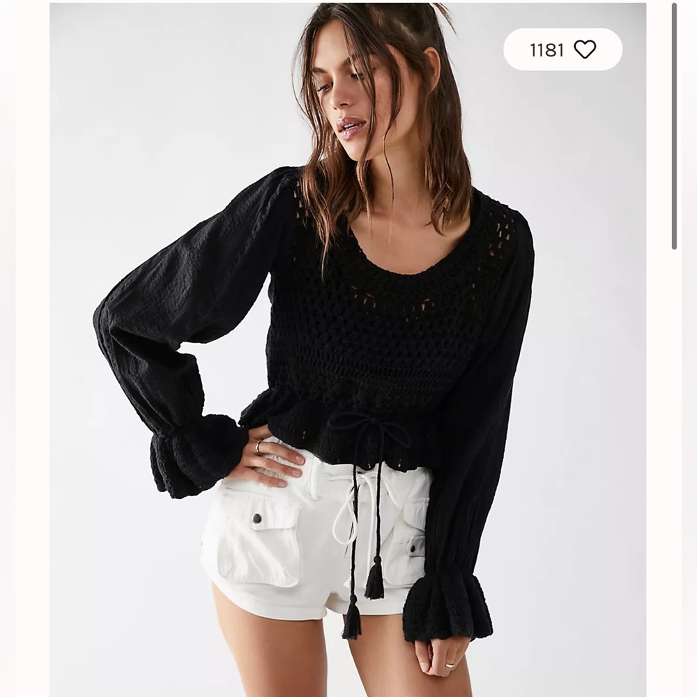 Free People Meghan Crochet Top